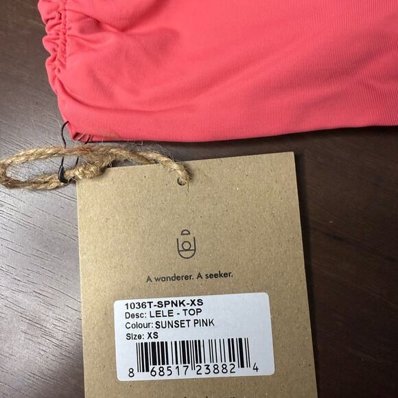 Stone Fox Swim Lele Bikini Top in Sunset Pink Size XS NWT‎ - Picture 10 of 10